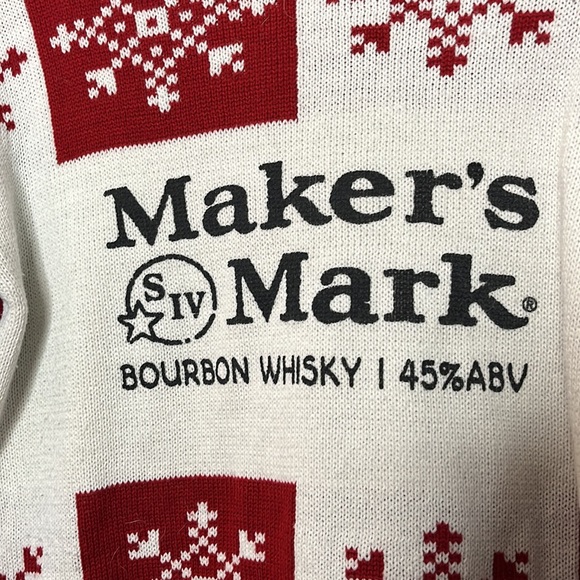 Maker's Mark size small Ugly Christmas Sweater - Picture 3 of 4